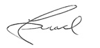 Signature of the general manager of global dental solution at Atlanta, GA