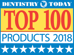 The poster of Top 100 Products 2018 by Dentistry Today