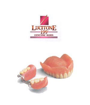 Lucitone 199 image with three fake teeth's at Atlanta, GA