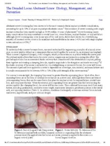Protocol for Loose Implant Abutment Screws at Global Dental Solutions
