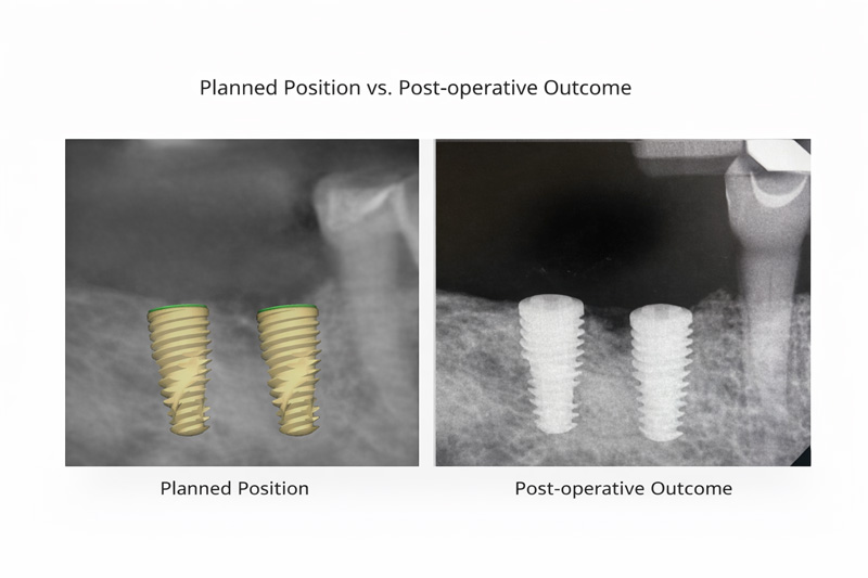 Planned position and post operative outcome image
